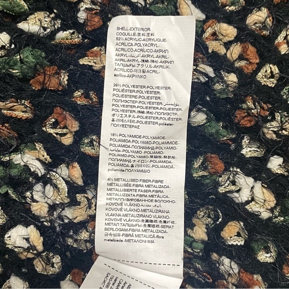 Desigual metallic eyelash cardigan size S - Picture 5 of 11